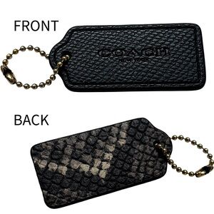 Coach Leather Hang Tag